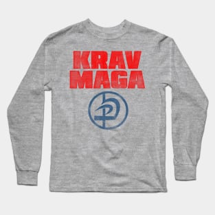 Krav Maga Letterprint Design Long Sleeve T-Shirt